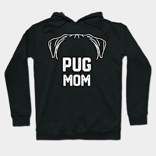 funny pug mom Hoodie
